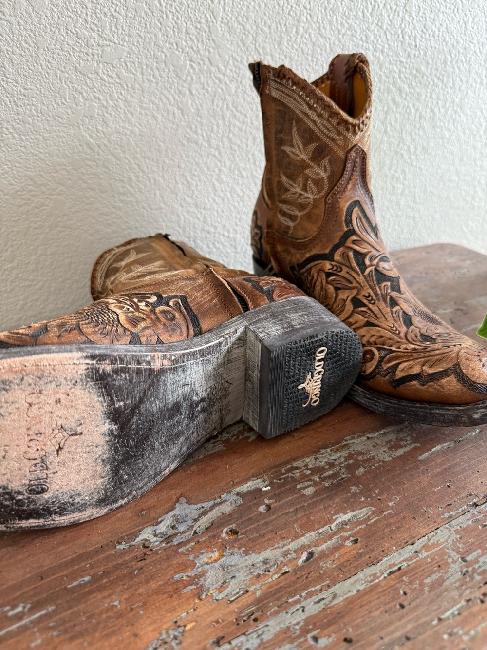 Old Gringo Polochale 7” Hand Tooled Western Boots | Size 9 - Picture 5 of 11
